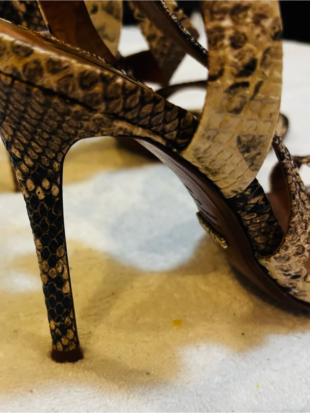 Brazilian Leather Heels By Schutz - Size 9.5B - Heel 4.5 Inches - box 13
